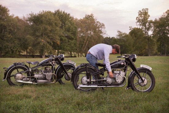 ‘To me, these bikes are industrial art,’ says Mr. Richter. JAMES ROBERT FULLER FOR THE WALL STREET JOURNAL