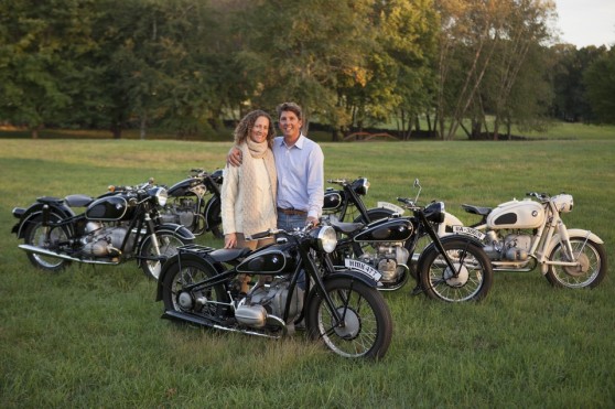 Mr. Richter with his wife, Sarah Willeman, who shares his passion for old BMW machinery. JAMES ROBERT FULLER FOR THE WALL STREET JOURNAL