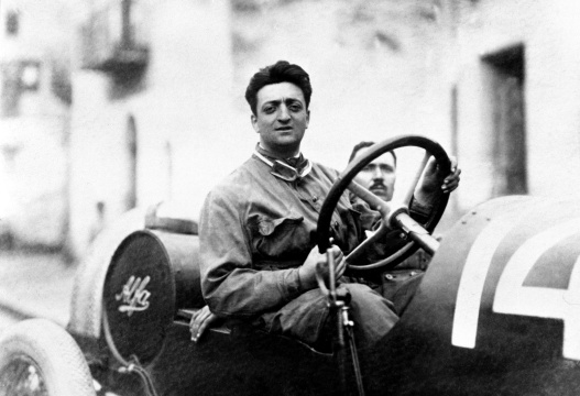 Enzo Ferrari in his younger days.