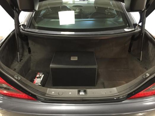 The leather box holds the factory AMG cover which has never been used. 