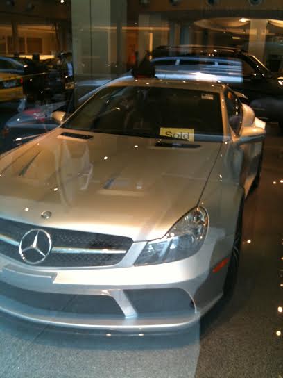 This is the actual photograph of the first SL 65 AMG Black Series I ever saw. It was taken at the Park Avenue Mercedes-Benz Showroom on October 10, 2010. It had a big SOLD sign on it. After that day I dreamed of owning one. 